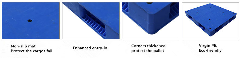 Details of Reversible flat pallets