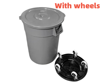 bucket with wheels